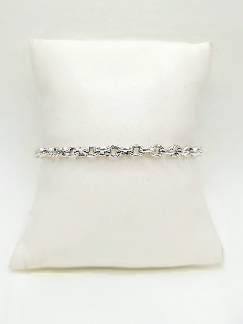 David Yurman Mercer Petite Chain Bracelet in Sterling Silver - 4.5mm - Medium